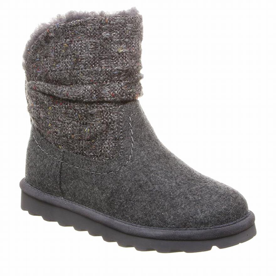 Bearpaw Virginia Snow Boots UK - Women's Boots Grey ||NYRGZT-618||